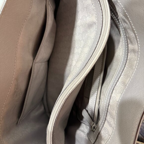 Michael Kors Leather Shoulder Bag - Light Grey - Picture 5 of 5